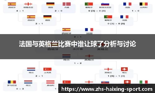 法国与英格兰比赛中谁让球了分析与讨论