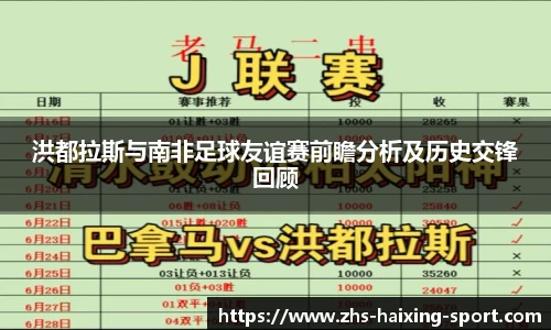 洪都拉斯与南非足球友谊赛前瞻分析及历史交锋回顾